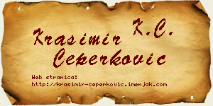 Krasimir Čeperković vizit kartica